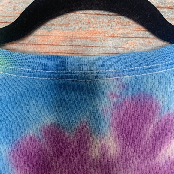 Pink Floyd Tie Dye Crop Top Medium - Picture 5 of 5